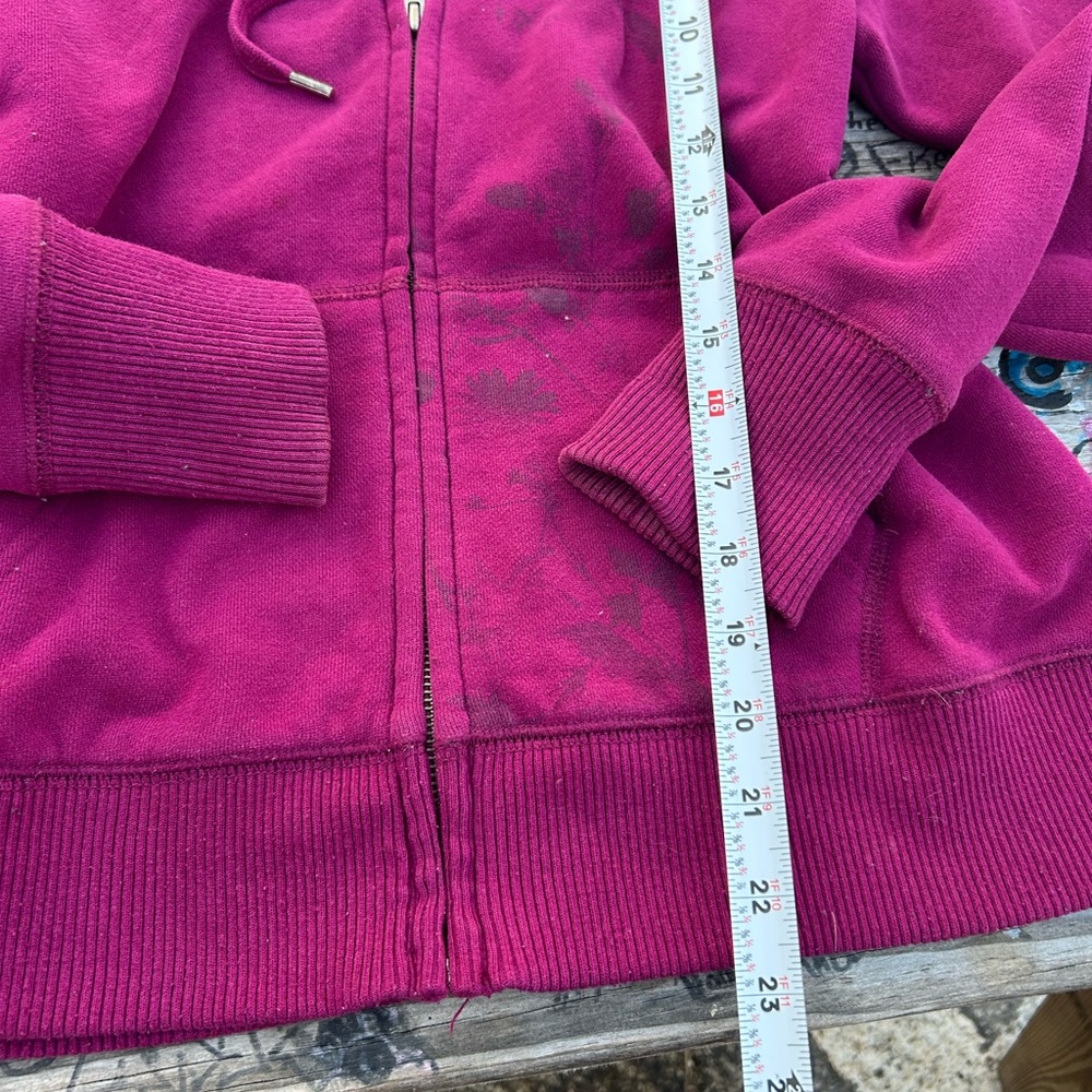 VTG Y2K American Eagle Magenta Zip-Up Hoodie Women’s Large - Picture 5 of 6